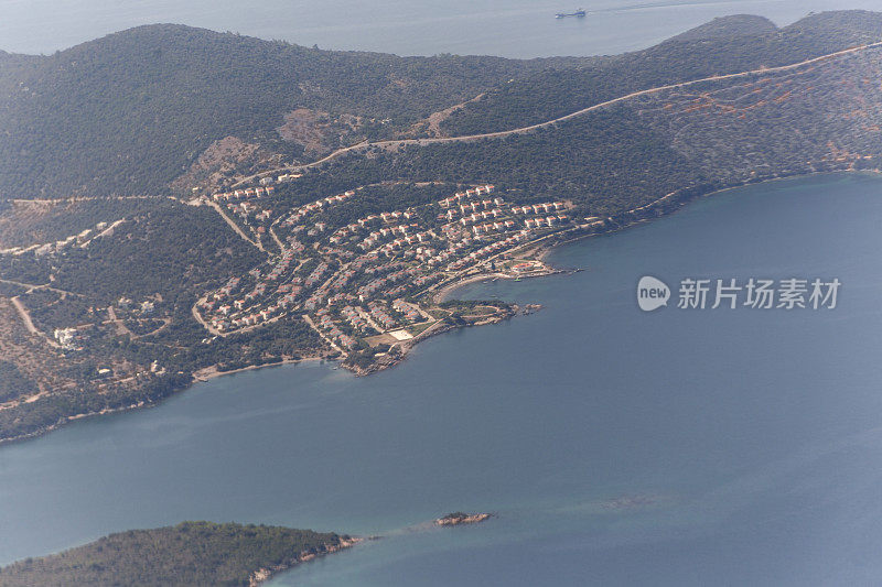 土耳其milas bodrum mugla附近的夏季小镇gulluk村海岸